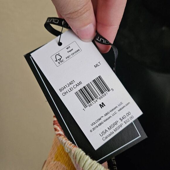 NWT Volcom Oh Lei Halter Cami - Picture 8 of 9